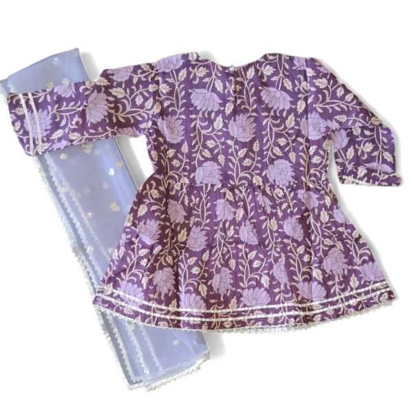 Purple pink sharara set - Image 2
