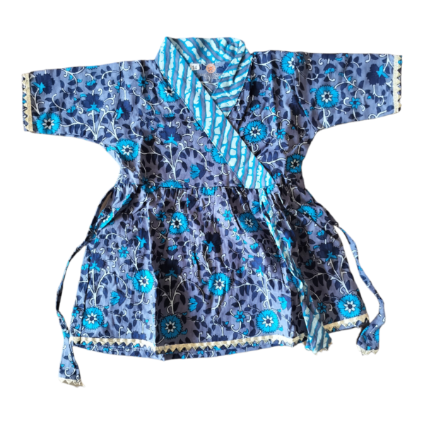 Grey angarkha kurti pajami - Image 2