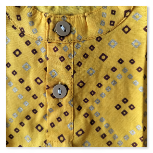 Yellow dhoti kurta set - Image 4