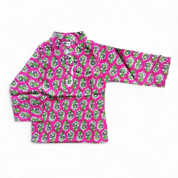 Hot Pink Boys kurta pajama - Image 4