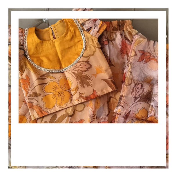 Lehenga Floral Hues – Floral Ethnic Set for Girls - Image 4