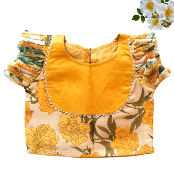 Lehenga Genda Phool for Girls – Yellow Floral Ethnic Wear Set with Dupatta